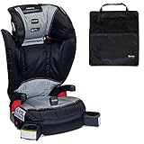 Britax Parkway SGL Belt-Positioning Booster Seat w Kick Mats, 2-Count, Black (Phantom) by Britax USA