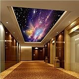 Sproud 大きな壁画カスタム 3 D 壁紙夜空宇宙ファンタジーリビングルームベッドルームお子様連れの天井の背景 200 Cmx 140 Cm のための部屋