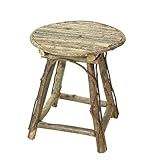 木製フラワースタンド　イス型花台　ラウンド　高さ38cm