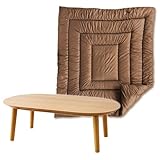 Retro modern こたつテーブル 国産掛布団2点セット [ ナチュラル / 120×72 ] 楕円形 フラットヒーター