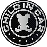 CHILD IN CARマグネット（シルバー）