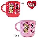 (ジェニィ)JENNI　ベアーハートプラスチック カップ コップ/ピンク