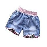 (チェリーレッド) CherryRed 子供 女の子 男の子 子供 ショートパンツ ハーフパンツ 夏物 デニム140 2#