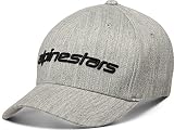 Alpinestars Men's Linear Flexfit Hats,Small/Medium,Grey Heather/Black