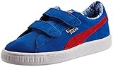 [プーマ] PUMA Suede Superman V Kids 357654 01 (ストロング ブルー/ハイ リスク レッド/バターカップ/16.0)