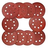 サンディングペーパー サンダー用 サンディングディスク 8穴 10種類(#40#60#80#100#150#180#240#320#400#800) 各7枚計70枚 丸型
