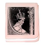 CafePress – Oldskool Queen Elizabeth – スーパーソフトベビー毛布、新生児おくるみ ピンク 06476629566832E