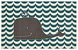 Mohawk Home Aurora Oh Whale Printed Rug 5'x8' Blue [並行輸入品]