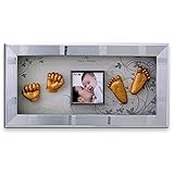 Moms Present 赤ちゃんの手と足 SILVER FRAMEで3DプリントDIYキットをキャスティング(S-6-雪の華) [並行輸入品]