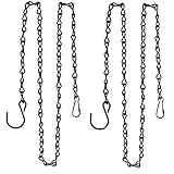 Mollytek 2個セットハンギングチェーン 全長90cm/個 吊り鉢 ハンガー 鳥餌台 プランター ランタン装飾品用メタルチェーン