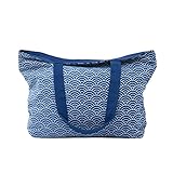 NeoConcept ショルダーバッグ トートバッグ 綿 波紋 カジュアル ショッピング クスポーツ＆アウトドア 高さ28cm 幅48cm厚さ7cm