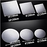 Generic 8 inches shower arm : BAKALA High Quality 6" 8" 10"12" 16" 304 Stainless Steel Shower Heads 