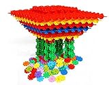 Generic 1000pcsプラスチックスノーフレークシートブロックベビーおもちゃ厚みPreschool教育ブロック