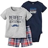 カーターズ carter's 男の子用グレーパーフェクトGETLEMANシャツの豪華なお出かけ用上下3点セット (24months(83-88cm)) [並行輸入品]