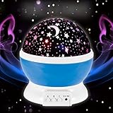 Your Supermart Soothing LED Night Light Star Sky Night Lamp auto-rotating Romantic Cosmos Moonプロジェクタ