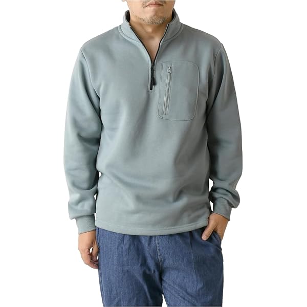 トップス 【コムドットゆうた着用デザイン】HUF ハーフジップ
