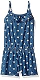 The Children's Place Big Girls' Printed Denim Romper Chambray M (7/8) [並行輸入品]