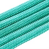 紗や工房 パラコード ハンドメイド用 カラーコード 太さ 4mm 長さ 2m 単色 エメラルドグリーン ハンドメイド アクセサリーパーツ