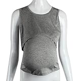 Creazy ®妊娠マタニティ服授乳トップス授乳ベストTシャツ