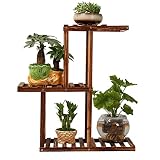 木製フラワーラック室内植物スタンド木製植物フラワーディスプレイスタンド木製ポットシェルフストレージラック屋外