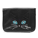 ANNA SUI mini アナスイ 猫 ねこモチーフ 母子手帳ケース マルチケース (ブラック)