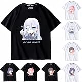 プロジェクトセカイ カラフルステージ! tシャツ 半袖 宵崎奏 暁山瑞希 朝比奈まふゆ 25時 インナーシツ T-shirt 夏服 上着 日常服 綿 キャラ 男女兼用 (M,色-7) [並行輸入品]
