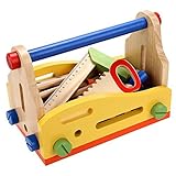 Arshiner Toddler Kids Wooden Multi Functional Nut Combination Toys Building Block Set [並行輸入品]