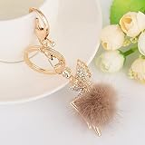 ヘアボールLittle Angelキーフック、efasterキーチェーンリングキーリングKeyfob Soft Plush Toyキーリング One size