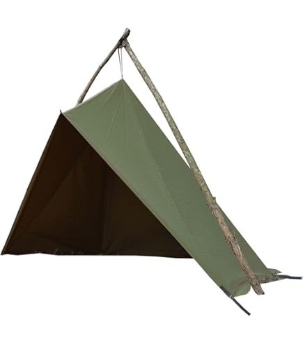 Amazon.co.jp: YAJIN CRAFT 軍幕ティピ型テント グリーン色 ワンポール