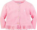 Ralph Lauren(ラルフローレン) ピンクワンポイントコットンカーディガン 3M(0-3ヶ月)[並行輸入品] [Baby Product]