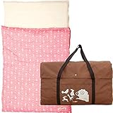 エムール 洗える お昼寝布団5点セット マトリョーシカガーゼ 日本製 (ラズベリーピンク（ひつじ柄バッグ）)