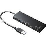 サンワサプライ USB3.1+2.0コンボハブ カードリーダー付き USB-3HC316BKN