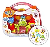 Baby Teething Rattlesおもちゃピンクのセット6つSensory再生。For Boys And Girls。BPAフリー。By flyspro