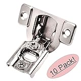 Cosmas 32003コンパクト105度Concealedユーロスタイルねじ込みキャビネットヒンジ1 / 2 "オーバーレイバリエーション シルバー 32003 - 10 Pack