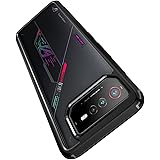 FINON ROG Phone 6 ケース ASUS カバー スマホケース クリア クリアケース ハイブリッド ケース 指紋認証可能モデル 耐衝撃 シンプル (ブラック)