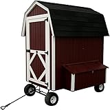 Little Cottage Company Barn Coop with Wheels Panelized Playhouse Kit, 4' x 6' [並行輸入品]