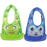 (デアエエオオ)Diano缶分解バクテリア抵抗力がある柔らかい胸あて, 2PCS (グリーン/青)
