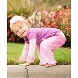 ラッフルバッツ(RuffleButts)女の子用ベビーピンクラッフル付きパンツ 5years 5歳用　110cm フリル付きパンツ,出産祝いギフトプレゼント,ボトムス【並行輸入】
