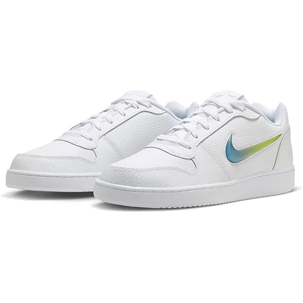 シューズ(男性用) NIKE Ebernon Low Nike Men's Ebernon Low Triple Black Leather Athletic