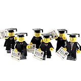 6個/ロット新しいgraduates Limited Edition Imperial Guard学生ミニフィギュアAssemble Figuresライフスタイル建物ブロックレンガ学習学校卒業式セレモ