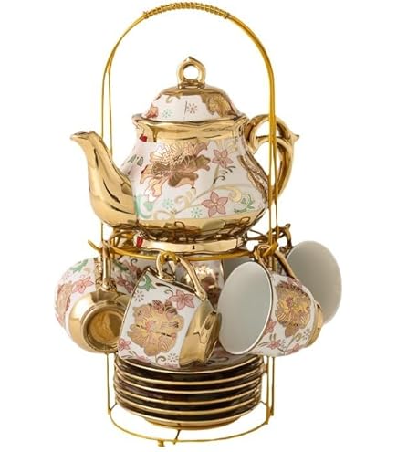 Amazon.co.jp: エレガント ピンク セラミック ティー セット