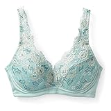 授乳対応Ｌ字型ワイヤークロスオープンブラジャー　　ミントブルー　サイズ:D75