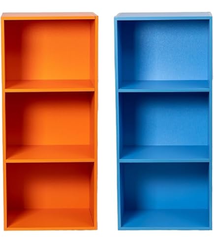 Amazon｜MNK カラーボックス 3段 幅約40.5×奥行約28.5×高さ約88.5cm (2