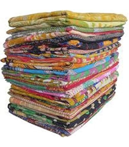 Amazon.co.jp: 25 pcs WholesaleリバーシブルヴィンテージKantha