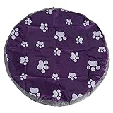 ounonaおもちゃストレージバッグKids 'おもちゃオーガナイザードローストリング開閉子供の遊びマット – サイズS (パープル)