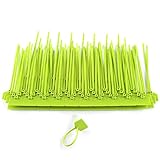100pcs ケーブルタイ 4 * 160mm ネットワークケーブル 標識ナイロンストラップラベルタイ(グリーン)