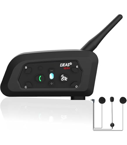 Amazon.co.jp: インカム バイク インカム V6バイク用品, 無線機 6名
