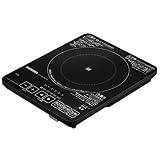 アイリスオーヤマ IHクッキングヒーター 薄型 1000W ブラック IHC-T42-B