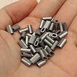 50pcs 304 stainless steel cable crimp sleeve ferrule for wire