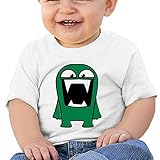 ファッション ボーイとガール クールなモンスター 半袖シャツ タイツ White Size 12 Months